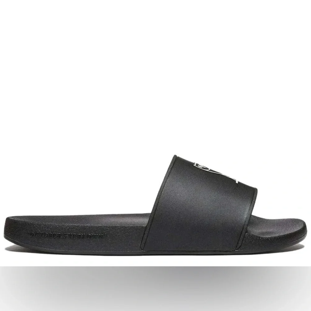 OVO October's Very Own Slides Black (White Owl) Size 9